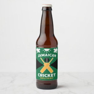Rótulo Para Garrafa De Cerveja Jamaica Cricket