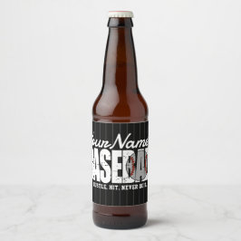 Rótulo Para Garrafa De Cerveja Jogador da Equipe Pinstripe do ADD do Baseball Ret