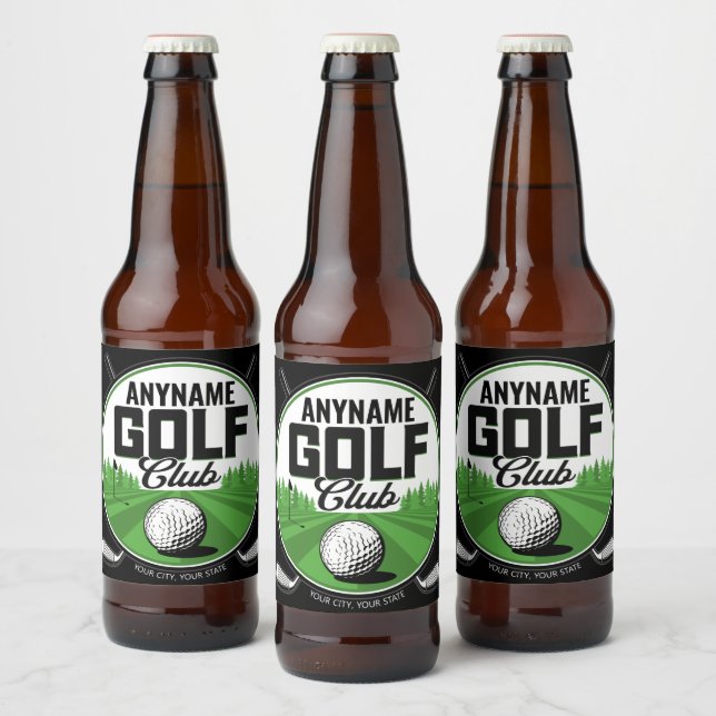 Rótulo Para Garrafa De Cerveja Jogador do Clube Golf Pro Golf, nome personalizado (Garrafas)