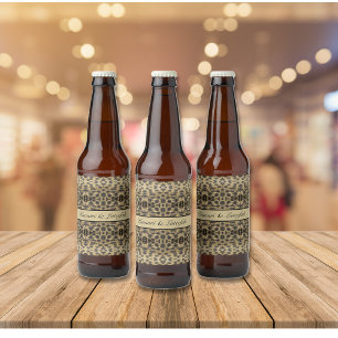 Rótulo Para Garrafa De Cerveja KaleidoCheetah, personalizado