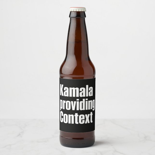 Rótulo Para Garrafa De Cerveja Kamala Brat Verde Lima Fornecendo Contexto (Frente)