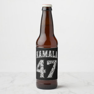 Rótulo Para Garrafa De Cerveja Kamala Harris 47º Presidente EUA América 2024