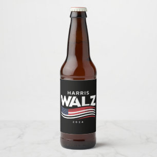Rótulo Para Garrafa De Cerveja Kamala Harris Tim Walz Valsa Eleição 2024