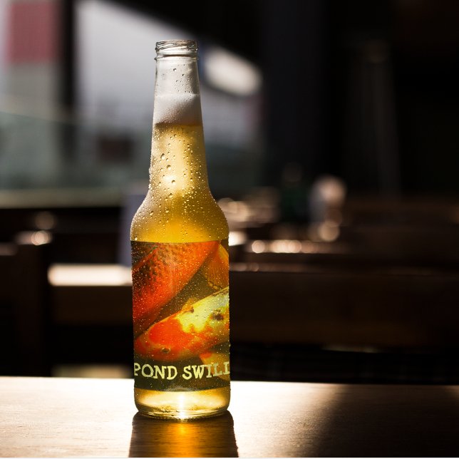 Rótulo Para Garrafa De Cerveja Laranja Carp Pond Swill (In Situ)