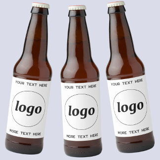 Rótulo Para Garrafa De Cerveja Logotipo simples com Promocional para empresa de t