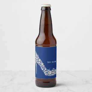Rótulo Para Garrafa De Cerveja losango alto salto brilhante elegante