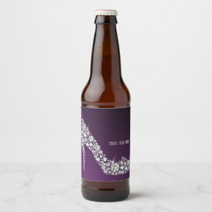 Rótulo Para Garrafa De Cerveja losango alto salto brilhante elegante