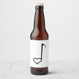 Rótulo Para Garrafa De Cerveja Love Music Quaver