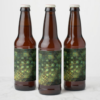 Rótulo Para Garrafa De Cerveja Luzes na Abstrato Art da cidade