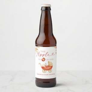 Rótulo Para Garrafa De Cerveja Maçã dos Nossos Olhos Chuveiro de Bebê Carruagem F