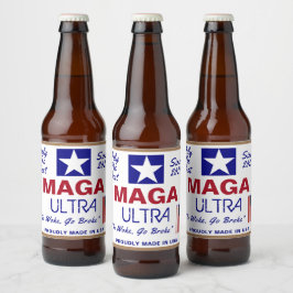 Rótulo Para Garrafa De Cerveja Maga Ultra