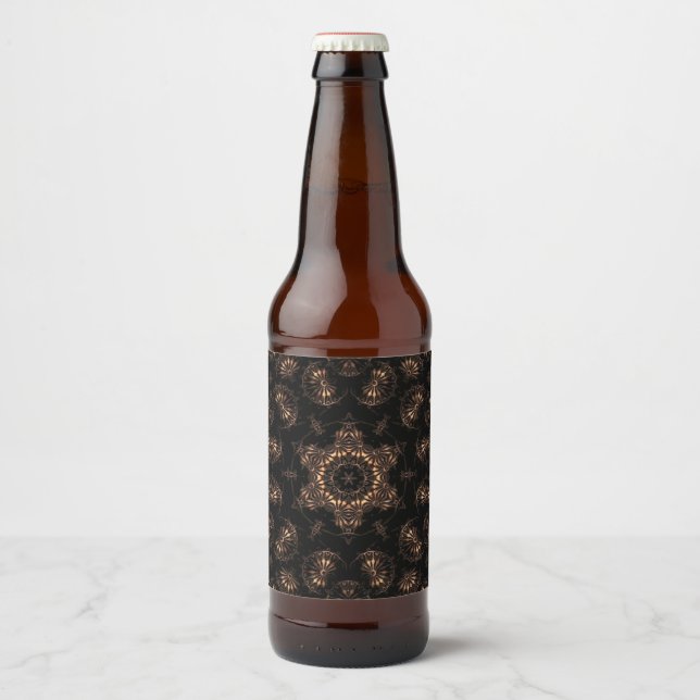 Rótulo Para Garrafa De Cerveja Mandala da Idade do Bronze (Frente)