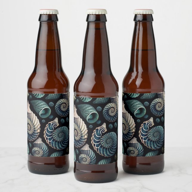 Rótulo Para Garrafa De Cerveja Marine Treasures (Garrafas)