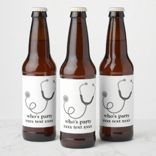 Rótulo Para Garrafa De Cerveja Médico, Enfermeiro, Medicina, hospital