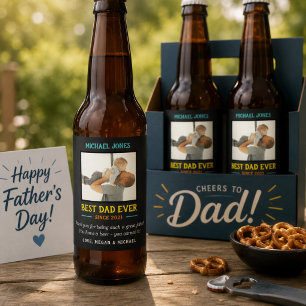 Rótulo Para Garrafa De Cerveja Melhor Pai De Fotografia Já Dia de os pais
