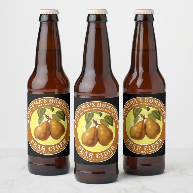 Rótulo Para Garrafa De Cerveja Modelo de Cavalo de Pear Homemade (Garrafas)
