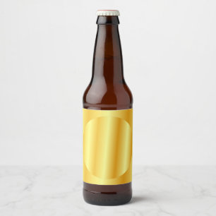 Rótulo Para Garrafa De Cerveja Modelo em Branco de Luxo Olhar Dourado Personaliza