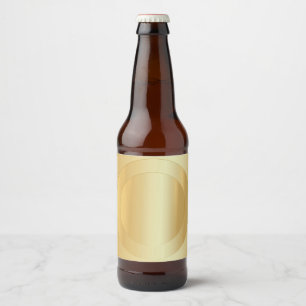 Rótulo Para Garrafa De Cerveja Modelo personalizado elegante dourado falso em bra