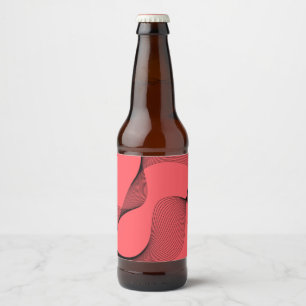 Rótulo Para Garrafa De Cerveja Moderno, elegante, trendy, ilustração acesa simp