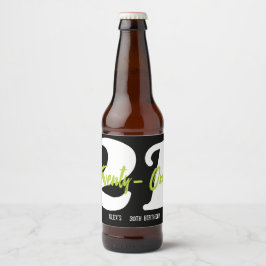 Rótulo Para Garrafa De Cerveja Moderno, Trendy aniversário de 21 anos