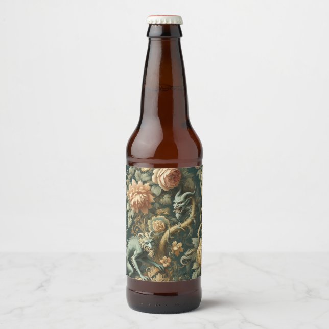 Rótulo Para Garrafa De Cerveja Monkey Minion Mishead - Barroco Gótico (Frente)