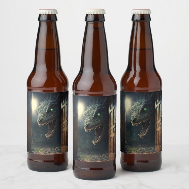 Rótulo Para Garrafa De Cerveja Monster lurk (Garrafas)