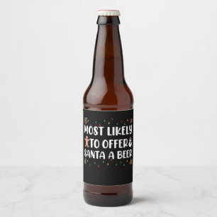 Rótulo Para Garrafa De Cerveja Muito Provável De Oferecer Uma Cerveja Ao Papai No