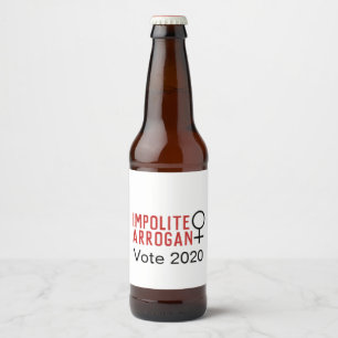 Rótulo Para Garrafa De Cerveja Mulher Arrogante Impolita Símbolo 2 Linha 2020