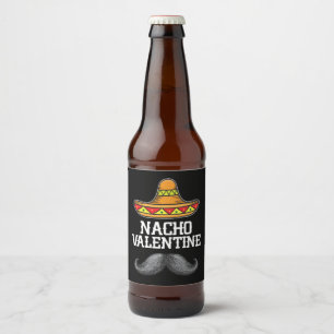 Rótulo Para Garrafa De Cerveja Nacho Dia de os namorados Espanhol