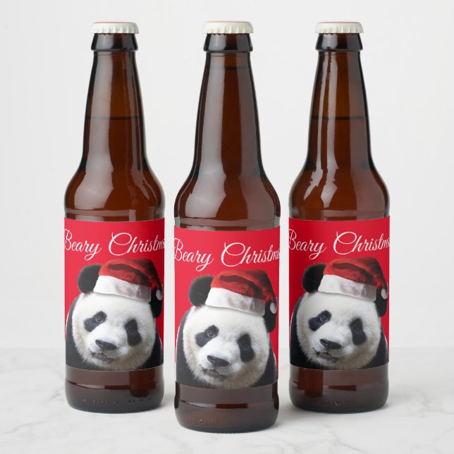 Rótulo Para Garrafa De Cerveja Natal Fofo (Garrafas)