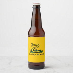 Rótulo Para Garrafa De Cerveja Nenhum passo no meme snek Gadsden paródia SnekRigh