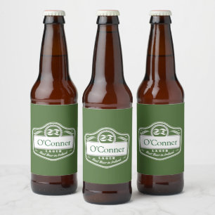 Rótulo Para Garrafa De Cerveja Nome personalizado da melhor cerveja do Sobrenome 