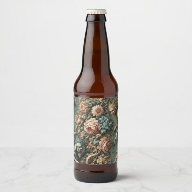Rótulo Para Garrafa De Cerveja Nós Feras Hoje à Noite – Gótico Vitoriano (Frente)
