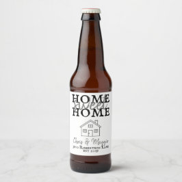 Rótulo Para Garrafa De Cerveja NOSSA PRIMEIRA CASA / presente de casamento / nova