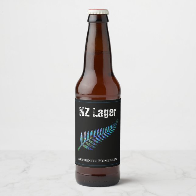 RÓTULO PARA GARRAFA DE CERVEJA NOVA FERN DE ZEALAND PERSONALIZÁVEL (Frente)