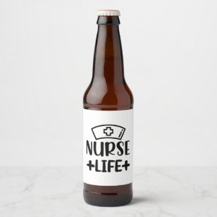 Rótulo Para Garrafa De Cerveja Nurse Gift Nurse Life