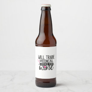 Rótulo Para Garrafa De Cerveja Nurse Gift Nurse Trade Medicial Advice