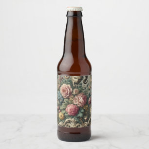 Rótulo Para Garrafa De Cerveja O Devorador de Sangue e Osso - Vitoriano Gótico
