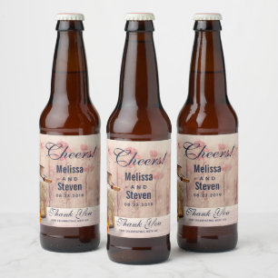 Rótulo Para Garrafa De Cerveja O leite rústico pode obrigado do casamento do pa