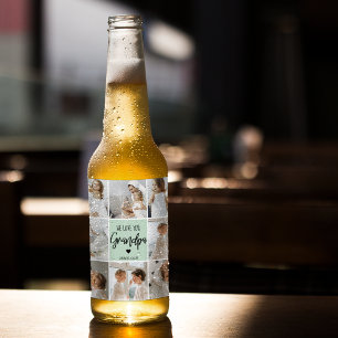 Rótulo Para Garrafa De Cerveja O Melhor Avô Simples Moderno De Pastel Mint Prese
