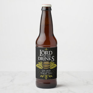 Rótulo Para Garrafa De Cerveja O Senhor das Bebidas Cerveja