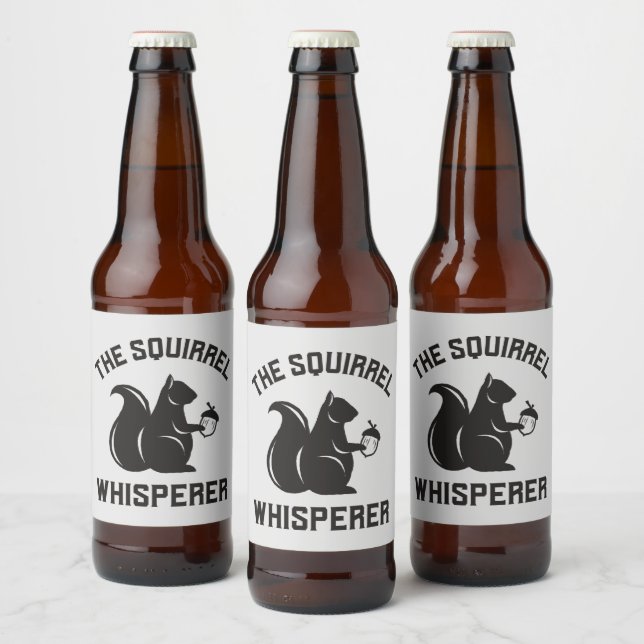 Rótulo Para Garrafa De Cerveja O Sussuro de Esquilo | Squirrel Lover (Garrafas)