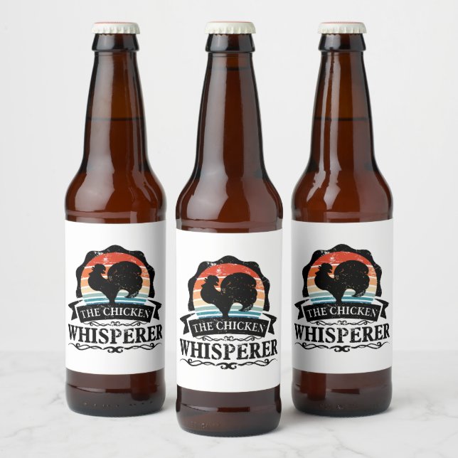 Rótulo Para Garrafa De Cerveja O Sussurro De Frango Engraçado (Garrafas)