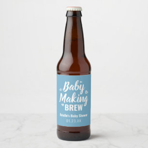 Rótulo Para Garrafa De Cerveja Obrigado engraçado do chá da fermentação do fa