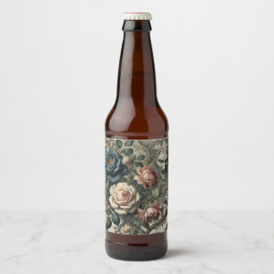 Rótulo Para Garrafa De Cerveja Observações de Snide - Travesseiro Grotesco Floral