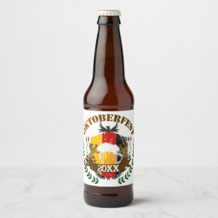 Rótulo Para Garrafa De Cerveja Oktoberfest