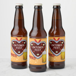 Rótulo Para Garrafa De Cerveja Oktoberfest