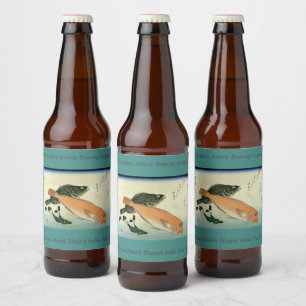 Rótulo Para Garrafa De Cerveja Oomon-hata & Shiro-amadai - Impressão de Peixes de