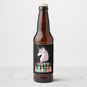 Rótulo Para Garrafa De Cerveja Ovos de coelho coelho felz pascoa da Unicorn