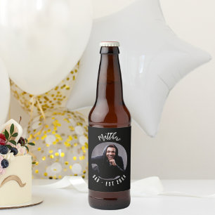 Rótulo Para Garrafa De Cerveja Pai branco preto